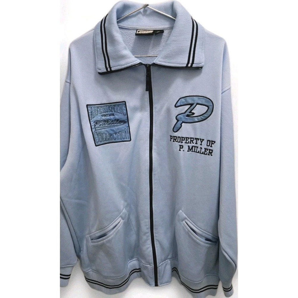 Master P Miller Vintage Track Jacket Baby Blue Rap Hip Hop Streetwear 3XL Y2K 🔥